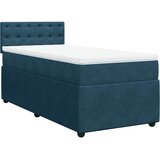 Box spring krevet s madracem plavi 80 x 200 cm baršunasti | shoptok.hr