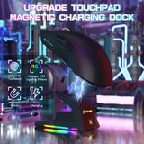 Attack Shark bežični gaming miš X1 PAW3395PRO/40000 dpi/omron switches/trimode/black + charging dock | Eponuda.com