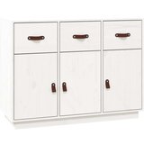  Komoda bela 100x40x75 cm trdna borovina, (20654772) | Shoptok.si