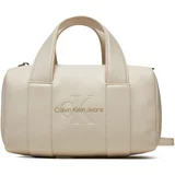 Calvin Klein Jeans Torbe SCULPTED SQUARE BARREL BAG MONO K60K612378 Bež