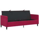 SOFA s pohranom Vinska crvena 192 x 78 x 87 cm Poliester | Shoptok.si