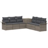  Set sofe 7 kom. Siva i tamno siva Poli Rattan i čelik | shoptok.hr