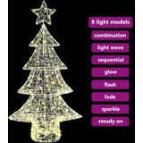 vidaXL Božično drevo med 160 LED Toplo bela 150 cm Akril | Shoptok.si