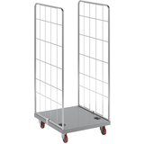 eurokraft pro Higienski zaboj na kolesih, nerjavno jeklo, z 2 mrežastima stranicama | Shoptok.si