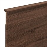  Krevet s od storage Smeđi hrast 75 x 190 cm Konstruirano drvo | shoptok.hr