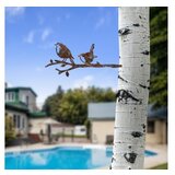 WALLXPERT decorative object figura bird on the branch 03 brown | ePonuda.com