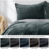 Restilo Tamno sivi prošiven prekrivač od samta 170x270 cm Laila – AmeliaHome | shoptok.hr