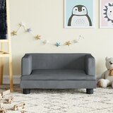 vidaXL Otroški kavč temno siv 60x40x30 cm žamet Cene