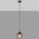  Luster na sajli MERCURE 1xE27/15W/230V Ø 16 cm crne boje | Eponuda.com