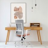 MID.YOU Pisarniški Stol Comfio Wm, Siva, Roza | Shoptok.si