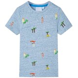  Dječja majica plava prošarana 128 | shoptok.hr