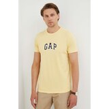 GAP Bombažna kratka majica rumena barva | Shoptok.si