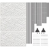  Zaslon za privatnost 100 x 50 x 180 cm Nehrđajući čelik Srebrna | shoptok.hr