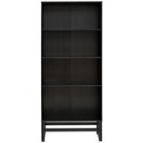 Støraa Črna knjižna omara iz borovega lesa 75x175 cm Jolene - Støraa Cene