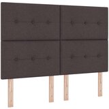 vidaXL Vzglavje z gumbi Temno rjavo 140 cm Tkanina, (22052122) Cene