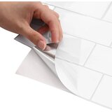  Subway pločica 10 pcs Bijela siva 29 x 21 cm Poliuretan i PET | shoptok.hr