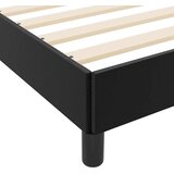  Krevetna konstrukcija s madracem Crna 120 x 190 cm tkanina | shoptok.hr