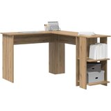  Kutni stol s policom Umjetnički hrast 140 x 113,5 x 75 cm | shoptok.hr
