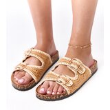  Brown crochet sandals on cork sole Lavreta | Shoptok.si