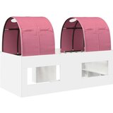  Krevet s Tunnels 4 pcs Bijela i ružičasta Konstruirano drvo - Bijela i ružičasta | shoptok.hr