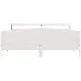  Okvir kreveta bez madraca bijeli 200x200 cm od masivne borovine | shoptok.hr