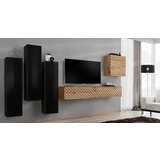 ASM Meble Dnevni regal TV Switch III - črn/votan | Shoptok.si