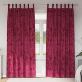 vidaXL zavjese od baršuna 2 kom s petljama bordo 225x140 cm Cijene