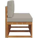  2 Komad Srednja sofa za van Čvrsto drvo akacije Prirodna | shoptok.hr