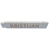  Zidarski metar (Duljina: 2 m, Natpis: Kristijan, Boja: Bijele boje) | shoptok.hr