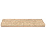  Prostirke za stepenice 15 kom 65x21x4 cm svijetlosmeđe pravokutne rubove | shoptok.hr