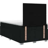 LED okvir za krevet s madracem Crna 120 x 200 cm Tkanina | shoptok.hr