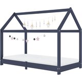 Okvir za dječji krevet od masivne borovine sivi 70 x 140 cm | shoptok.hr