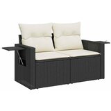  4-dijelni set vrtnih sofa od poliratana s jastucima crni | shoptok.hr