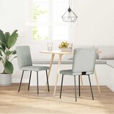  Blagovaonske stolice 2 kom svjetlosive baršunaste | shoptok.hr