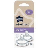 Tommee Tippee sisač silikon Natural Start, slow, 0m+, 2/1 | shoptok.hr