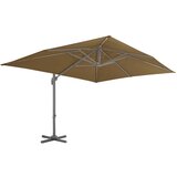  Konzolni vrtni suncobran s aluminijskom šipkom 400x300 cm taupe | shoptok.hr