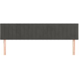  Uzglavlja tamnosiva 180x5x78/88 cm baršunasta | shoptok.hr