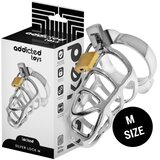 Addicted Toys Locked Locked Silver Lock metalni kavez za penis, veličina M | shoptok.hr