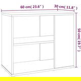  Bočni ormarić smeđa boja hrasta 60x30x50 cm konstruirano drvo | shoptok.hr