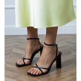 D/CEO Black ankle-strap sandals Sajrini | Shoptok.si