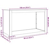 vidaXL Stalak za drva za ogrjev 100x40x60 cm od nehrđajućeg čelika | shoptok.hr