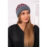 Kesi Women's cap Iris K348 dark gray+red | Shoptok.si