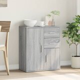  Komoda siva boja hrasta 60x31x70cm od konstruiranog drva | shoptok.hr