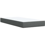  Krevet s oprugama i madracem tamnosivi 100 x 200 cm od tkanine | shoptok.hr
