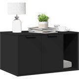 vidaXL Kutija za mačji pijesak crna 80x50x45 cm konstruirano drvo | shoptok.hr