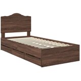  Okvir za krevet Smeđi hrast 90 x 190 cm Inženjersko Drvo - Smeđi hrast 90 x 190 cm | shoptok.hr