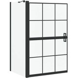  Ekran za kadu i tuš Crna i prozirna 80 x 68 x 128 cm | shoptok.hr