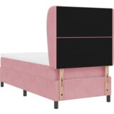 Box Spring Krevet s Madracem Ružičasta 90x200 cm Baršun | shoptok.hr