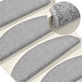  Prostirke za stepenice 30 kom 65x24x4 cm svijetlo sive poluokrugle velike | shoptok.hr