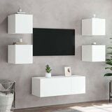 Zidni TV ormarić s LED svjetlima bijeli 30 5 x 35 x 30 cm | shoptok.hr
